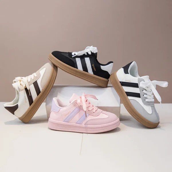 2025 New Simple Kids Sneakers for Girls Patchwork Non-slip Boys Causal School Running Sneakers Non-slip Children Tennis Shoes